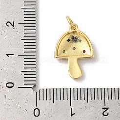 Rack Plating Brass Cubic Zirconia Pendants&nbsp;KK-Z056-31G