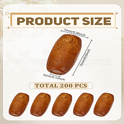 200Pcs Wood Beads&nbsp;WOOD-LP0001-14