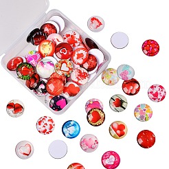 70Pcs Flatback Glass Cabochons for DIY Projects&nbsp;GGLA-SZ0001-33A