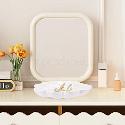 Shell Shaped Porcelain Jewelry Storage Display Trays for Rings&nbsp;AJEW-SP0006-06B-01