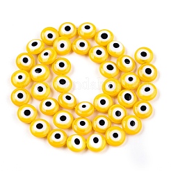 Handmade Evil Eye Lampwork Beads Strands&nbsp;LAMP-N024-27A-01
