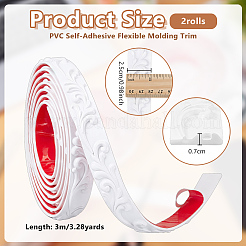 PVC Self-Adhesive Flexible Molding Trim&nbsp;AJEW-WH0752-492A