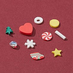25G Christmas Handmade Polymer Clay Cabochons&nbsp;CLAY-FS0001-14