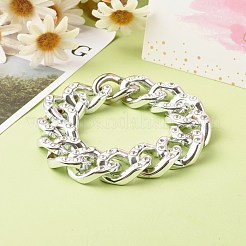 CCB Plastic Rhinestone Curb Chain Bracelets&nbsp;BJEW-JB06439