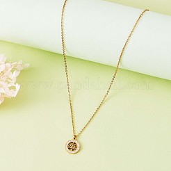 Clear Cubic Zirconia Tree of Life Pendant Necklace&nbsp;JN1048A