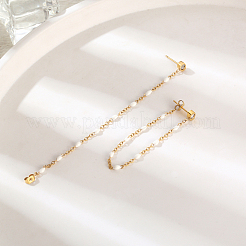 Stylish 304 Stainless Steel Tassel Stud Earrings&nbsp;TQ2986-3