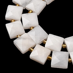 Natural White Jade Beads Strands&nbsp;G-F839-A22-01