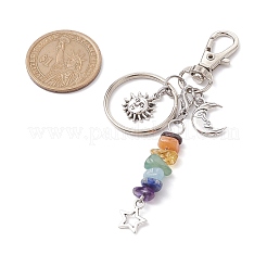 Tibetan Style Alloy Keychains&nbsp;KEYC-JKC00718-02