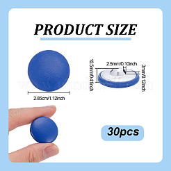 30Pcs 1-Hole PU Leather Shank Buttons&nbsp;BUTT-NB0001-92B