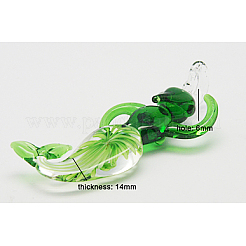 Handmade Inner Flower Lampwork Big Pendants&nbsp;X-LAMP-A140-M