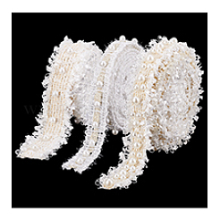 6 Yards 3 Styles Polyseter & Cotton Lace Trim Ribbon&nbsp;OCOR-PH0005-64