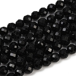 Natural Black Tourmaline Beads Strands&nbsp;LS-G-G927-46