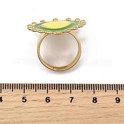 304 Stainless Steel Enamel Finger Rings for Women&nbsp;LS-RJEW-Z096-01G-01
