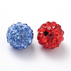 Polymer Clay Rhinestone Beads&nbsp;RB-H258-HD8mm-M