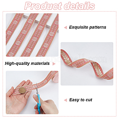 10 Yards Vintage Jacquard Polyester Ribbons&nbsp;OCOR-GA0002-95A