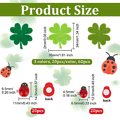 40Pcs Ladybug Wood Cabochons&nbsp;DIY-OC0010-60
