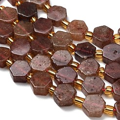 Natural Strawberry Quartz Beads Strands&nbsp;G-F833-B01-01