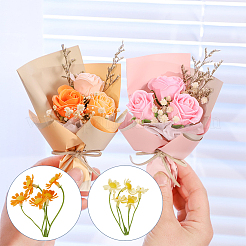 20Pcs 5 Colors Plastic Artificial Daisy Flower Bouquet&nbsp;AJEW-CA0003-72