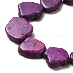 Synthetic Turquoise Dyed Beads Strands&nbsp;G-E594-25G