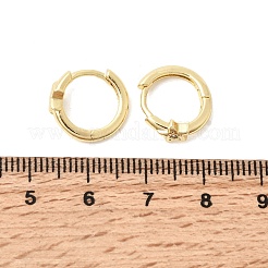 Star Brass Micro Pave Clear Cubic Zirconia Hoop Earrings for Women&nbsp;EJEW-G460-05G