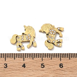 304 Stainless Steel Rhinestone Pendants&nbsp;STAS-P449-02D-G