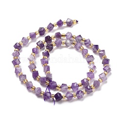Natural Chevron Amethyst Beads Strands&nbsp;G-P463-13