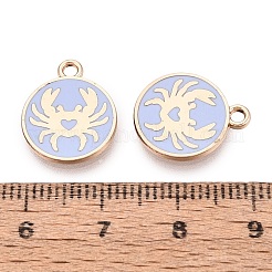 Alloy Enamel Pendants&nbsp;ENAM-Q002-06G-02