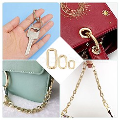 6Pcs 3 Style Brass Spring Gate Rings&nbsp;DIY-SC0019-62
