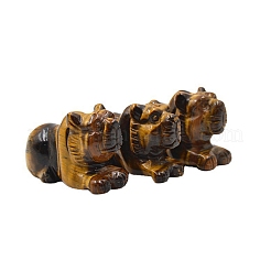 Natural Tiger Eye Carved Healing Tiger Figurines&nbsp;PW-WG87863-01