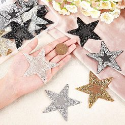 Star Rhinestone Patches&nbsp;DIY-FG0002-71