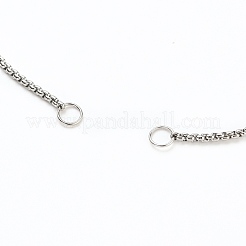 Adjustable 304 Stainless Steel Box Chain Slider Bracelet/Bolo Bracelets Making&nbsp;AJEW-JB00781-01