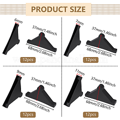 48Pcs 4 Styles Triangle Plastic Furniture Corner Guards&nbsp;AJEW-BC0007-83A