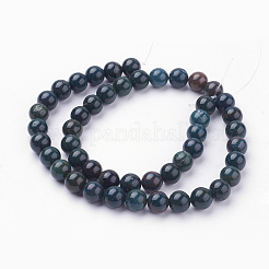 Natural Bloodstone Beads Strands&nbsp;G-N0120-25-8mm