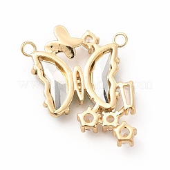 Brass with K9 Glass Charms&nbsp;KK-B071-18G