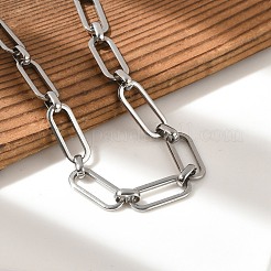 304 Stainless Steel Paperclip Chains Bracelets for Men & Women&nbsp;BJEW-D042-32P