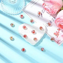 20Pcs Handmade Foil Lampwork Beads&nbsp;FOIL-SZ0001-03B