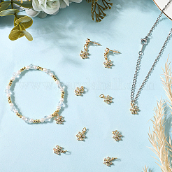 10Pcs Rack Plating Brass Micro Pave Clear Cubic Zirconia Pendants&nbsp;KK-BBC0021-55