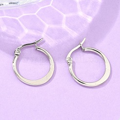 Tarnish Resistant 304 Stainless Steel Hoop Earrings&nbsp;EJEW-F105-23P