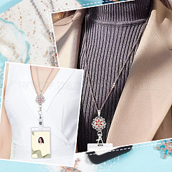 DIY Interchangeable Snowflake Office Lanyard ID Badge Holder Necklace Making Kit&nbsp;DIY-SC0021-98