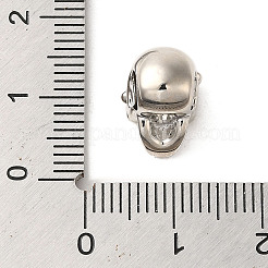 Brass Rhinestone European Beads&nbsp;X1-KK-A203-03P