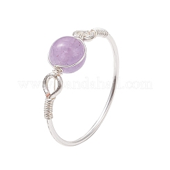 7Pcs 7 Styles Round Chakra Natural & Synthetic Gemstone Beads Finger Rings&nbsp;RJEW-JR00793-01