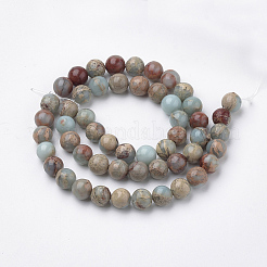 Natural Aqua Terra Jasper Strands&nbsp;X-G-S150-50-6mm