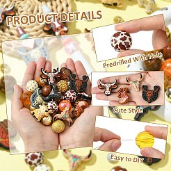 80Pcs DIY Cowboy Theme Findings Beads Kits&nbsp;DIY-CJ0002-48