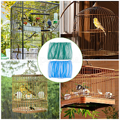 2Pcs 2 Colors Universal Organza Bird Cage Seed Catcher Net Cover&nbsp;AJEW-CN0003-77A