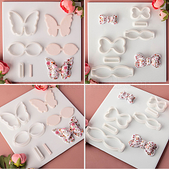 6 Sets 6 Styles Plastic Clay Pressed Molds&nbsp;AJEW-SC0004-09A