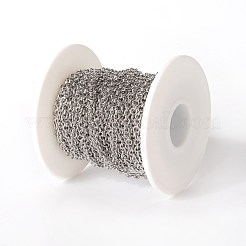 Tarnish Resistant 304 Stainless Steel Rolo Chains&nbsp;CHS-E016-02C-P