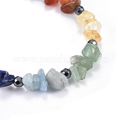 Natural & Synthetic Mixed Stone Charm Bracelets&nbsp;X-BJEW-JB04267
