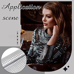 Sequin Polyester Fabric&nbsp;AJEW-WH0348-452B