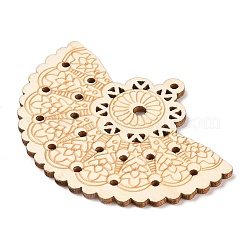 Hollow Wood Big Pendants&nbsp;WOCR-PW0003-83E