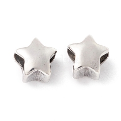 304 Stainless Steel European Beads&nbsp;STAS-M298-08AS